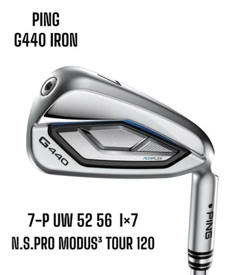 Ping     G440 Iron 7 P UW 52 56 7 piece set N.S.PRO MODUS3 TOUR 120 - Image 1 of 2