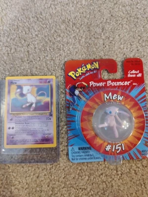 NEW FACTORY SEALED 1999 POKEMON MEW #151 POWER BOUNCER BALL + BLACK STAR PROMO - Image 1 of 4