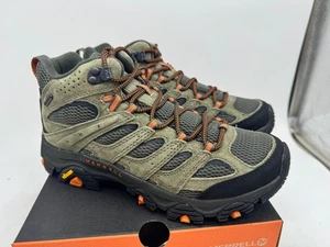 Merrell Moab 3 Mid Botas de Senderismo Impermeables Para Hombre Cuero Gamuza Oliva - 8.5 - Imagen 1 de 7