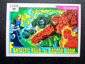 1991 IMPEL *MARVEL UNIVERSE II* CARD #124 FANTASTIC FOUR VS DOCTOR DOOM NM - Picture 1 of 2