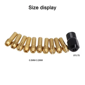 10x Collets+1x Nut Kit Quick Change Tool Part For Power Rotary Accessories Set - Picture 1 of 12