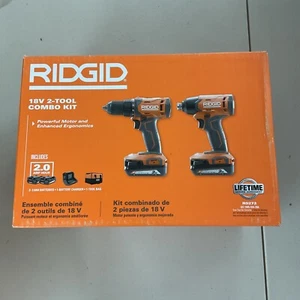 RIDGID R9272 18V 2-Tool Impact Driver Combo (Kit with 2 2Ah Lithium-Ion... - Picture 1 of 1