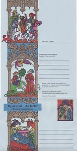 GB Stamps Aerogram / Air Letter APS32 - 10 1/2p Nativity, Angels Christmas 1975 - Picture 1 of 1