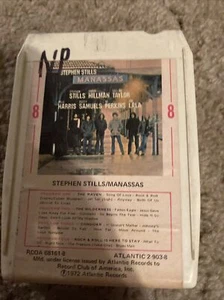 Stephen Stills Manassas 8 track tape Double play tested 1972 Atlanic Stereo  - Foto 1 di 3