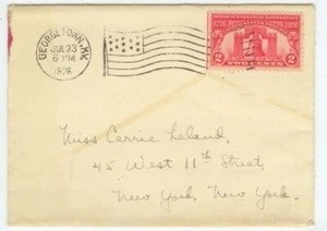 1926 Georgetown Kentucky flag cancel - 2ct Liberty Bell letter rate - Picture 1 of 1