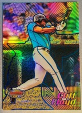 2002 Bowman's Best Florida Marlins Baseball Card #28 Cliff Floyd Blue #d /300 SP