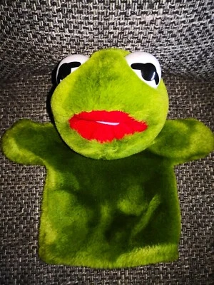 Muppets Baby Kermit  Handpuppe  Plüsch Vintage - Bild 1 von 4