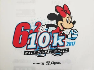 2017 Walt Disney World 10k Champion Long Sleeve White Shirt L Minnie Mouse New - Picture 1 of 11