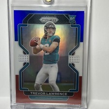 2021 Panini Prizm Trevor Lawrence Red / White / Blue  Rookie Prizm