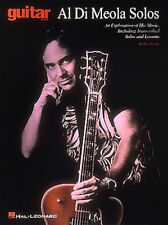 Al Di Meola Solos for Guitar Tab Lessons Learn How to Play Metal Rock Music Book