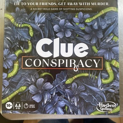 Clue Conspiracy Board Game, Secret Role Games for 4-10 Players, Mystery Games - Image 1 of 3