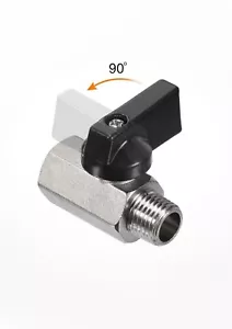 1/4 NPT Brass Ball Valve NPT Female to Male Shut-Off Valve - Picture 1 of 4