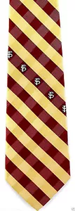Florida State Seminolen Herren Krawatte University College Geschenk Karos Krawatte - Bild 1 von 3