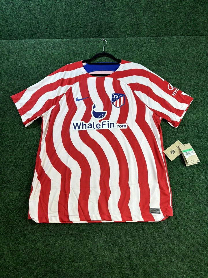 2022/23 La Liga Nike Atletico Madrid Soccer Jersey Red/White Men’s Large