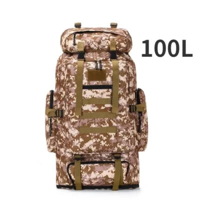 Taktischer Militär Rucksack 100L 80L Reisen Tasche Männer Herren Army Bag Design - Bild 1 von 4