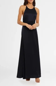 CAMILLA AND MARC Garbo X Back Dress Navy Size 8 AU RRP 699 WITH DEFECTS - Picture 1 of 8