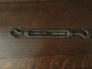 10” X 1/4” Galvanized Turnbuckle With Double Hooks - Picture 1 of 2