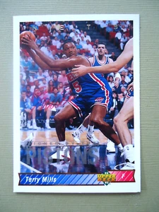 Terry Mills - 1992 U.D. Tarjeta de baloncesto autografiada # 292 - New Jersey Nets - F - Imagen 1 de 2
