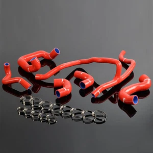 Non-A/C Silicone Radiator Coolant Hose Kit Red Fit For 88-1993 E30 325 325i 6CY - Picture 1 of 12