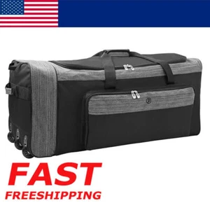 Rolling Trunk Duffel Bag Clothing Storage Polyester Travel Business Outdoor New - Picture 1 of 9