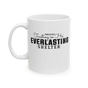 Christian Bible Verse Novelty Mug psalm 63.7 Christmas gift Coffee Cup - Picture 1 of 9