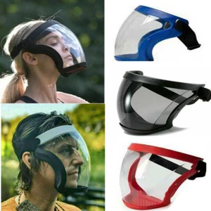 Anti-fog Full Face Shield Super Protective Head Cover Transparent Safety Mask - Picture 1 of 32