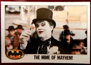 BATMAN - Card #055 - The Mime Of Mayhem! - Topps (UK) - 1989 - Picture 1 of 2
