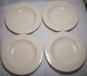 Waechtersbach CANVAS (1998-1999) Cream: 4 Rimmed Soup Bowls 3 Realife+1: EXC: NR - Picture 1 of 4