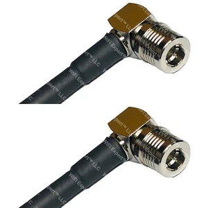 RFC240UF QMA STECKER WINKEL auf QMA STECKER WINKEL RF Kabel SCHNELLER VERSAND MENGE - Bild 1 von 1