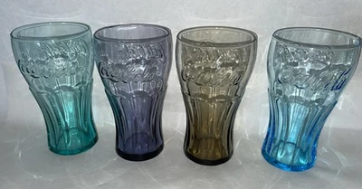 Juego de 4 colores de colección vaso de amatista Coca-Cola 16 oz McDonalds S21 Foto 1 de 4