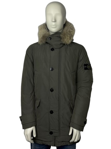 Stone Island Micro Reps Piumino Parka Cappotto Taglia Large (L)
