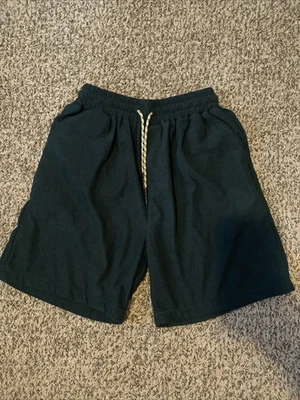 Pantalones Cortos de Pana para Hombres 5 Pulgadas Entrepierna Cintura Elástica Cordón Ligeros Verano Foto 1 de 4