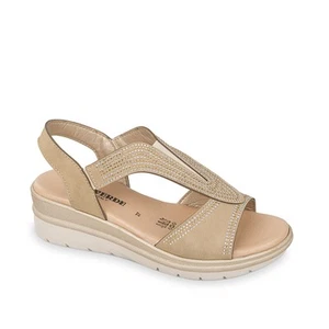 SCARPE SANDALO SANDALI DONNA VALLEVERDE 55565 CUOIO ORIGINALE PE 2025 - Picture 1 of 1