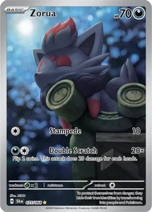 Zorua - 075/064 - Pokemon Shrouded Fable Illustration Rare NM - Foto 1 di 1