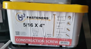 U2 Befestigungselemente Bauschraube 5/16 Zoll x 4 Zoll, 400Ct - Bild 1 von 3