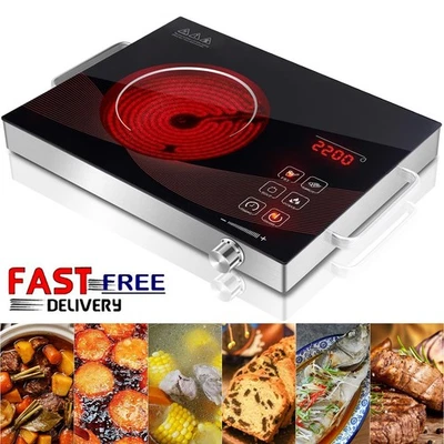 MARKENLOS Kochplatte Einzelkochplatte Glaskeramik Infrarot Herdplatte Kochfeld 3500W