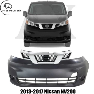 Kit de montaje de cubierta de parachoques delantero fascia y rejilla para Nissan NV200 2013-2017 Foto 1 de 4