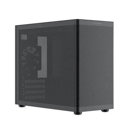 TecWare Fusion 3 mATX Compact PC Case, High Airflow SFF Chassis, 3 Fans Included - Image 1 of 4