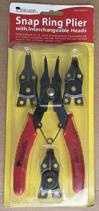 Pinza ad anello a scatto Pittsburgh 03316 con tre testine intercambiabili - Nuova - Foto 1 di 2