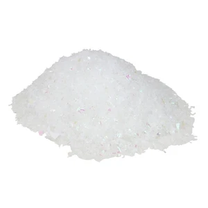 Polvo artificial Northlight blanco iridiscente de Navidad copos de nieve centelleantes 2 oz - Imagen 1 de 3