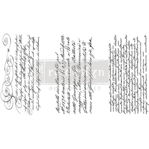 Prima Marketing Neugestaltung Dekor Transfers 6"X12" 3/Blatt - geheimer Brief - Bild 1 von 1