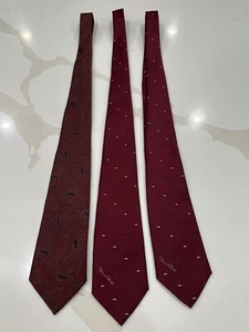 3 Oscar De La Renta Men's Ties ~Vintage! - Picture 1 of 4