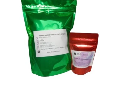 CYANOTYPE BUNDLE GREAT PRICE BESTSELLER CHEMICALS FOR CYANOTYPE PRINTS - Image 1 of 4