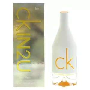 CK Calvin Klein In2U For Her Eau De Toilette Spray 100ml Perfume For Her - Picture 1 of 1