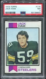 1973 Topps #115 Jack Ham RC PSA 7 Pittsburgh Steelers HOF Penn State - Picture 1 of 1