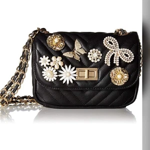 New With Tags Aldo Achira Crossbody Shoulder Bag Black - Picture 1 of 7