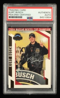 Kurt Busch Signed 2005 Press Pass Eclipse #0 (PSA) - A - Image 1 of 2