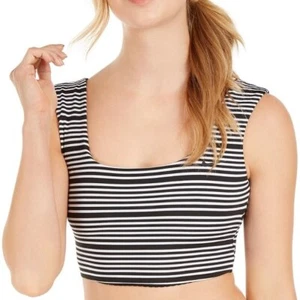 Nike Sport Mesh Reversible Bikini Top Black White M XL Medium XLarge NWT - Picture 1 of 2