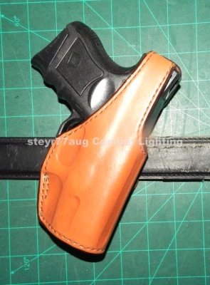 Bianchi 19L 18895 Leather Thumbsnap Suede Lined Holster Glock 26 27 33 No Laser - Image 1 of 4