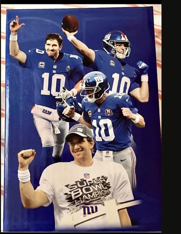 2021 Eli Manning Jersey Retirement Bobblehead New York Giants Super Bowl Cover